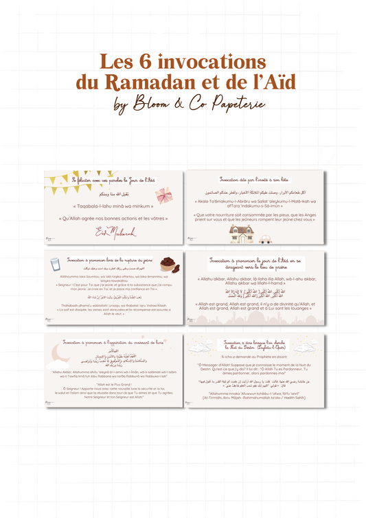 Pack invocations : Ramadan & Aïd