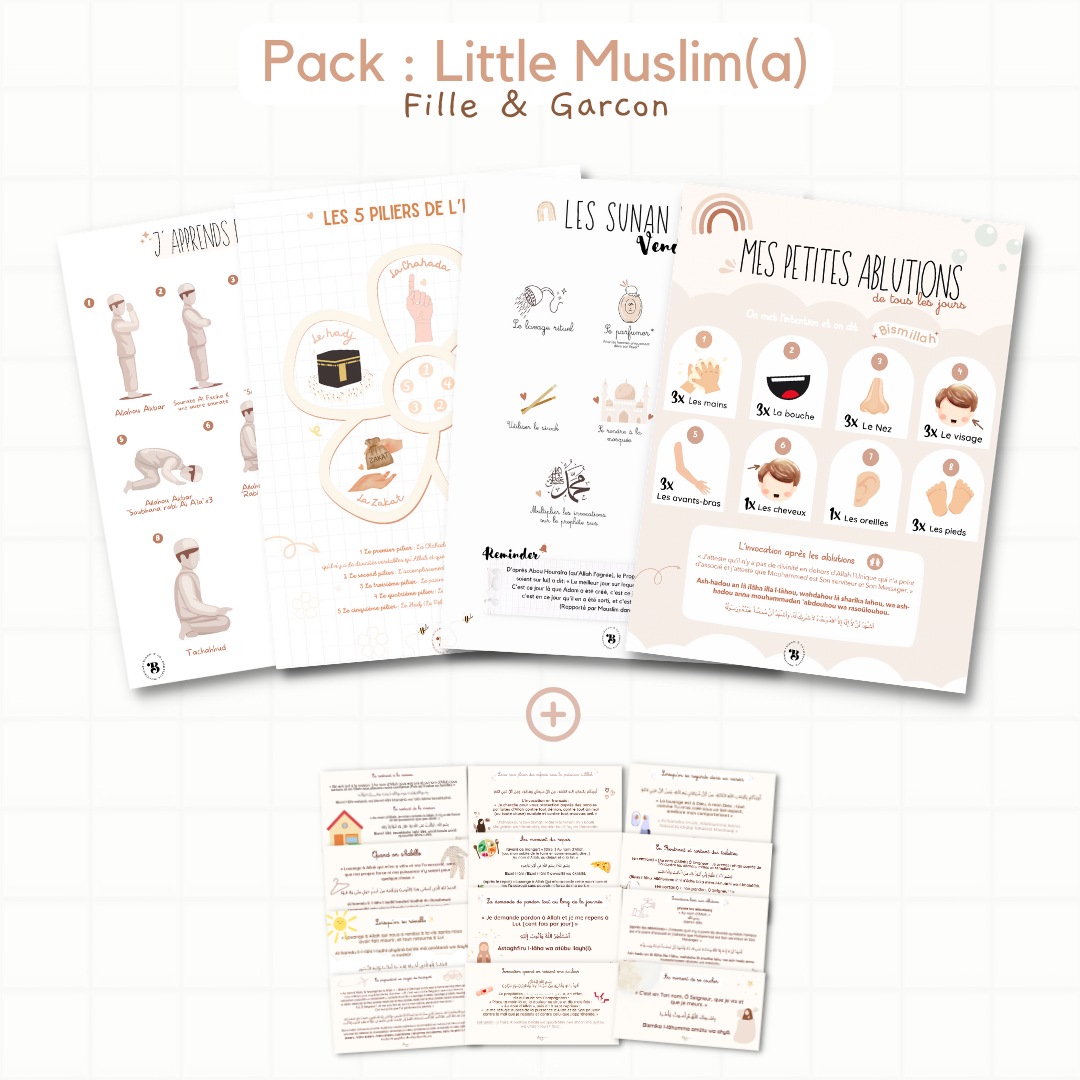 Pack : Little muslim/muslima boho