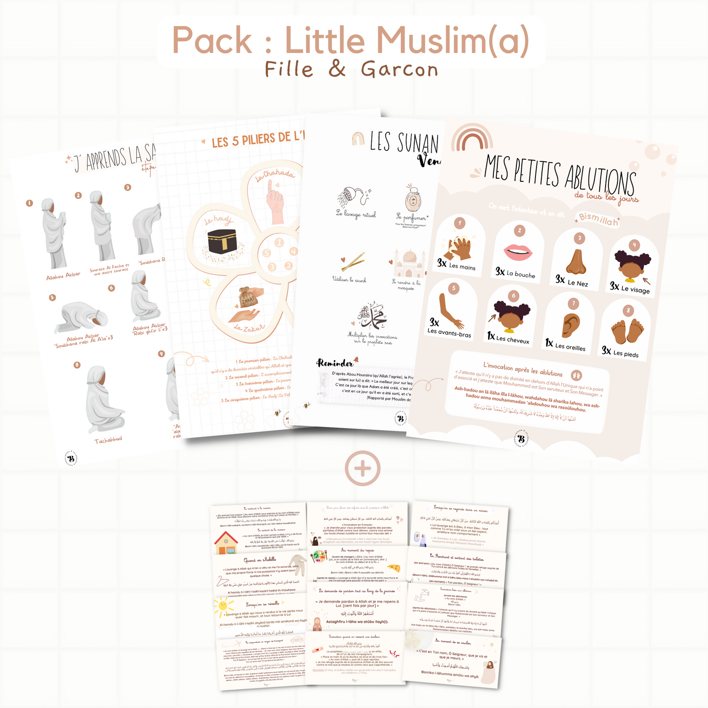 Pack : Little muslim/muslima boho