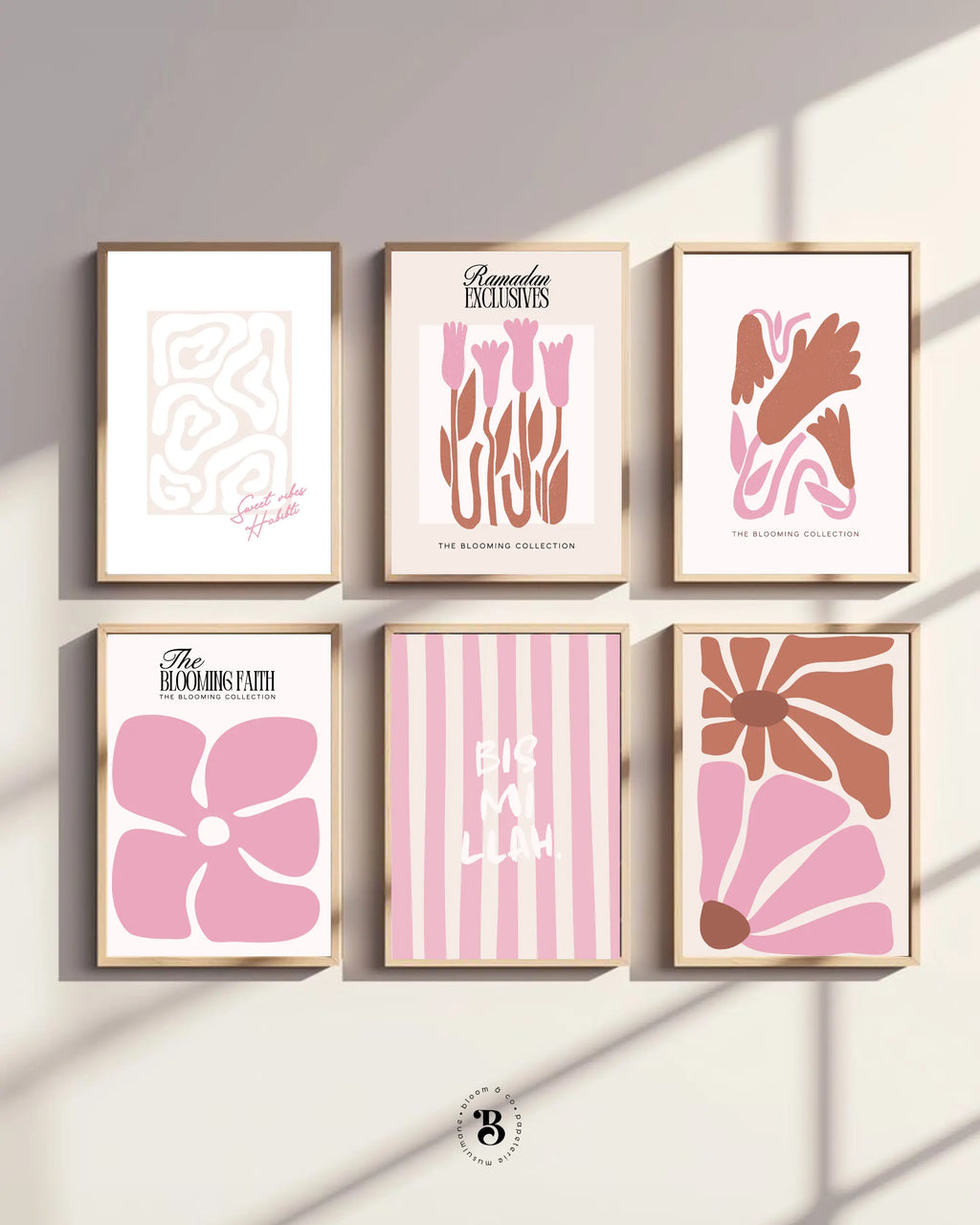 Bundle 6 affiches Ramadan : The blooming collection Bloom & co papeterie