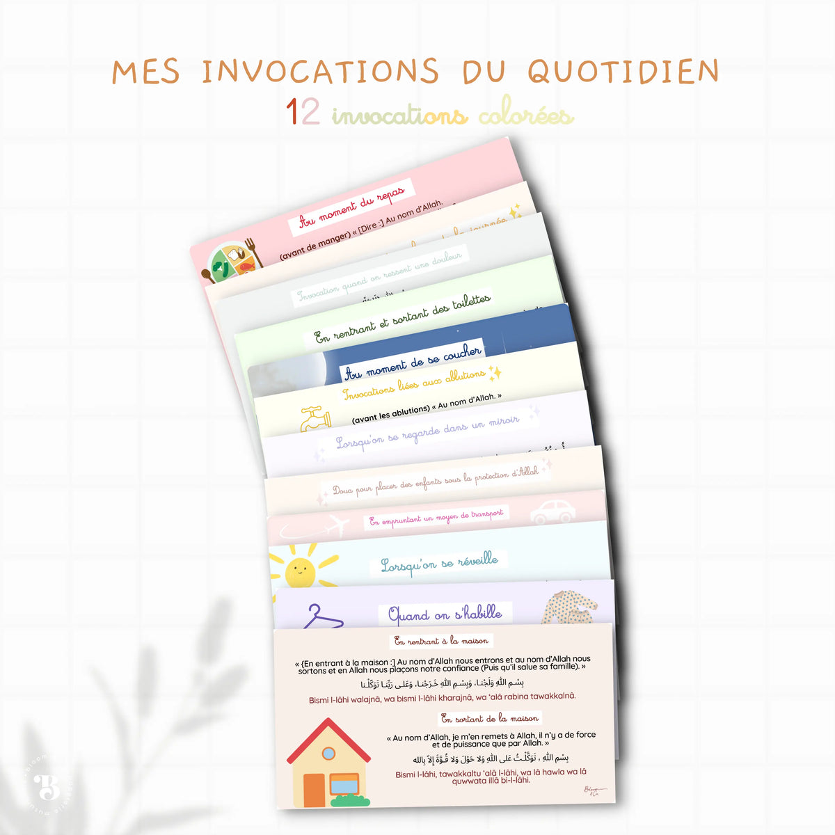 Mes 13 invocations du quotidien Bloom and co papeterie