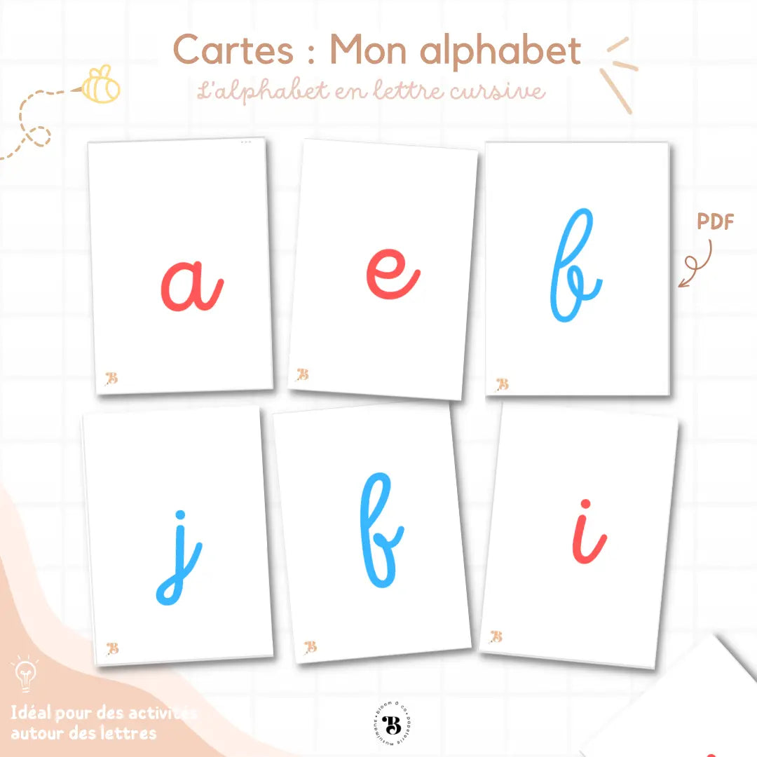 Cartes : Mon alphabet Bloom and co papeterie