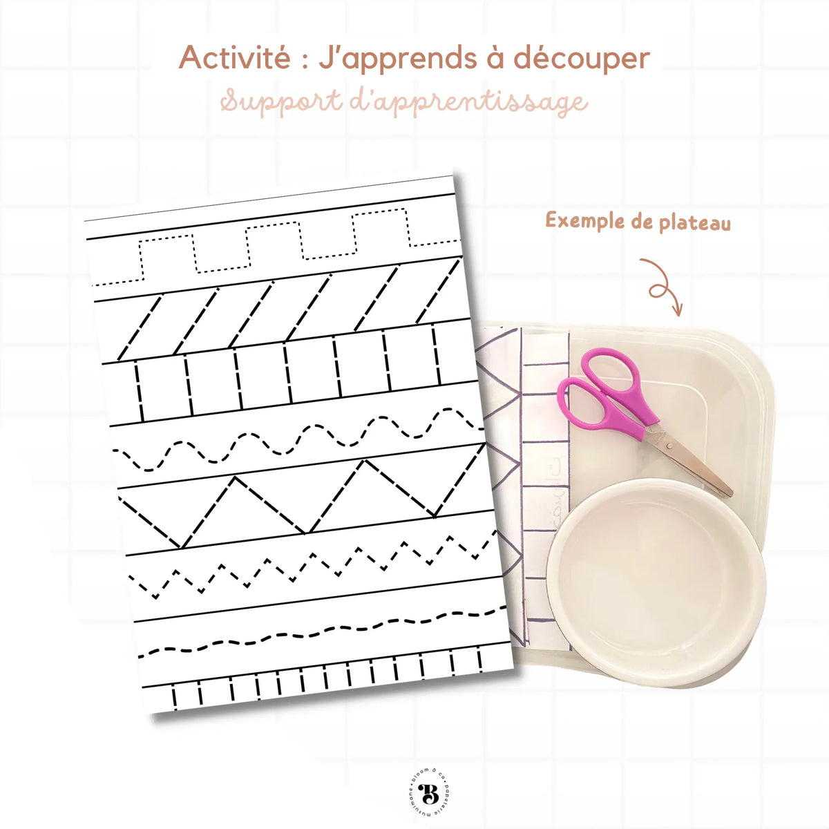Activité : J’apprends à découper Bloom and co papeterie