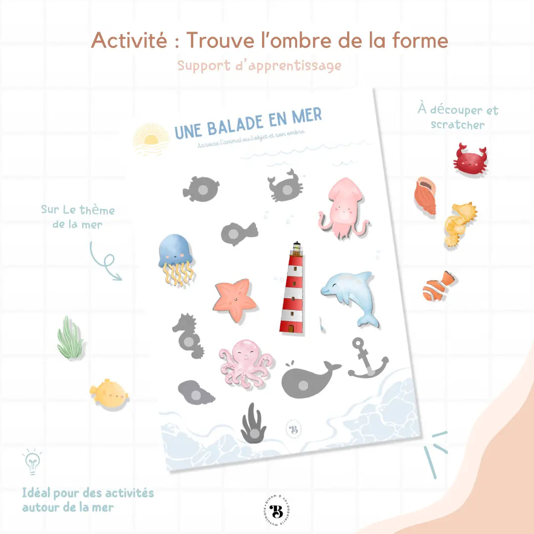 Activité : Trouves mon ombre Bloom and co papeterie