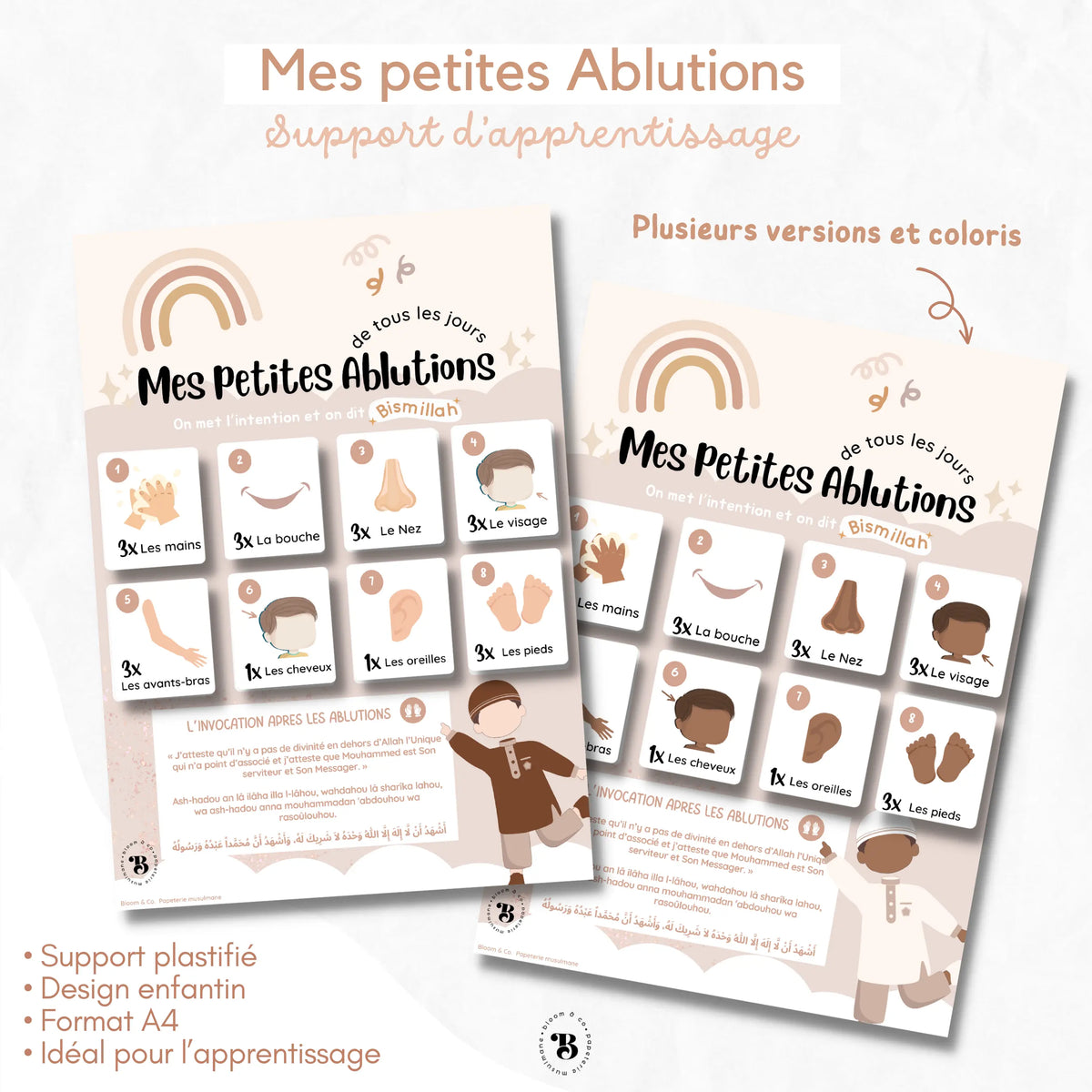 Support : Mes petites ablutions Bloom and co papeterie